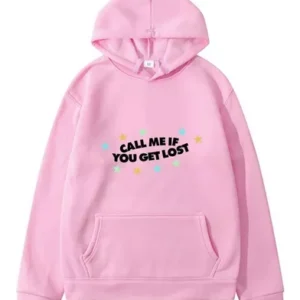 Call Me If You Get Lost Pink Hoodie